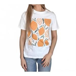 NEW KISSED APPAREL whimsical lemon graphic tee in white